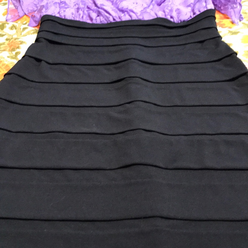 Dressbarn Lilac Lace Bodice Dress Size 4 - Picture 7 of 14
